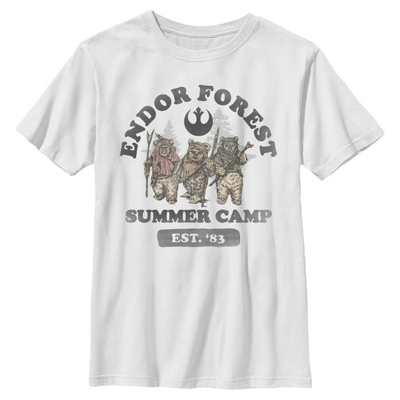 Boys Star Wars Forest of Endor Summer Camp '83 T Shirt