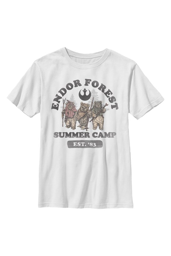 Boys Star Wars Forest of Endor Summer Camp '83 T Shirt