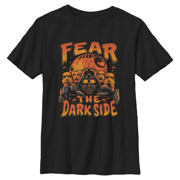 Boys Star Wars Halloween Darth Vader Fear the Dark Side T Shirt