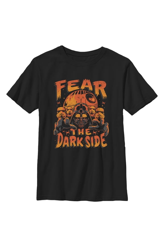 Boys Star Wars Halloween Darth Vader Fear the Dark Side T Shirt