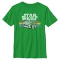 thumbnail image 1 of Boys Star Wars Millennium Falcon 77' Vintage Stripes T Shirt, 1 of 4