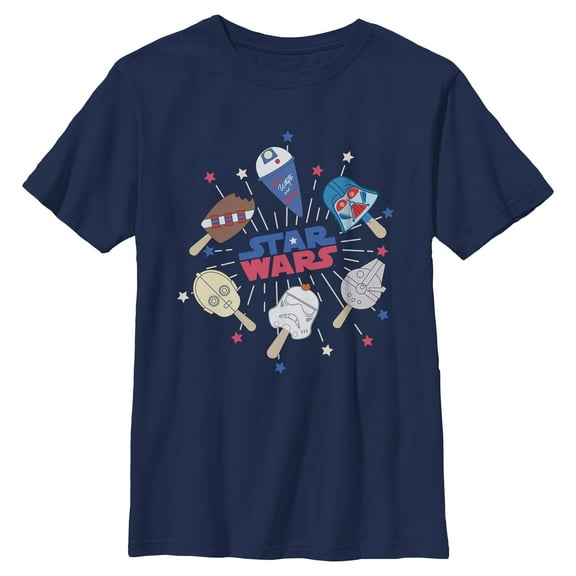 Boys Star Wars Red White and Popsicles T Shirt