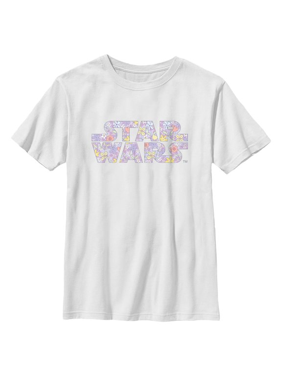 Boys Star Wars Spring Flower Logo T Shirt