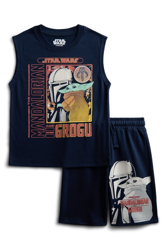 Star Wars Boys Lenticular Muscle Tank Top and Shorts Set, 2-Piece, Sizes 4-16