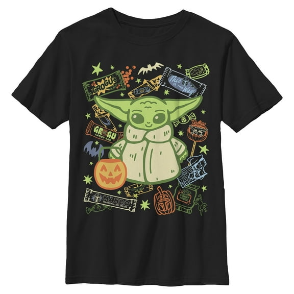 Boys Star Wars: The Mandalorian The Child Lots Of Candy T Shirt