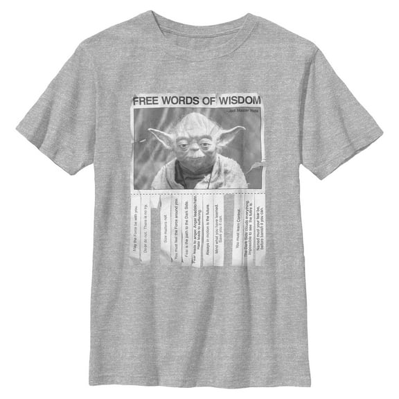 Boys Star Wars Yoda Free Words of Wisdom T Shirt