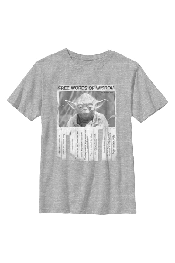 Boys Star Wars Yoda Free Words of Wisdom T Shirt