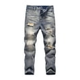 thumbnail image 1 of Boys Straight Leg Jeans Size 12 Boy's Ripped Distressed Skinny Fit Fashion Slim Washed Kids Denim Jeans Pants Ripped Destroyed Distressed Fashion Pants, 1 of 5