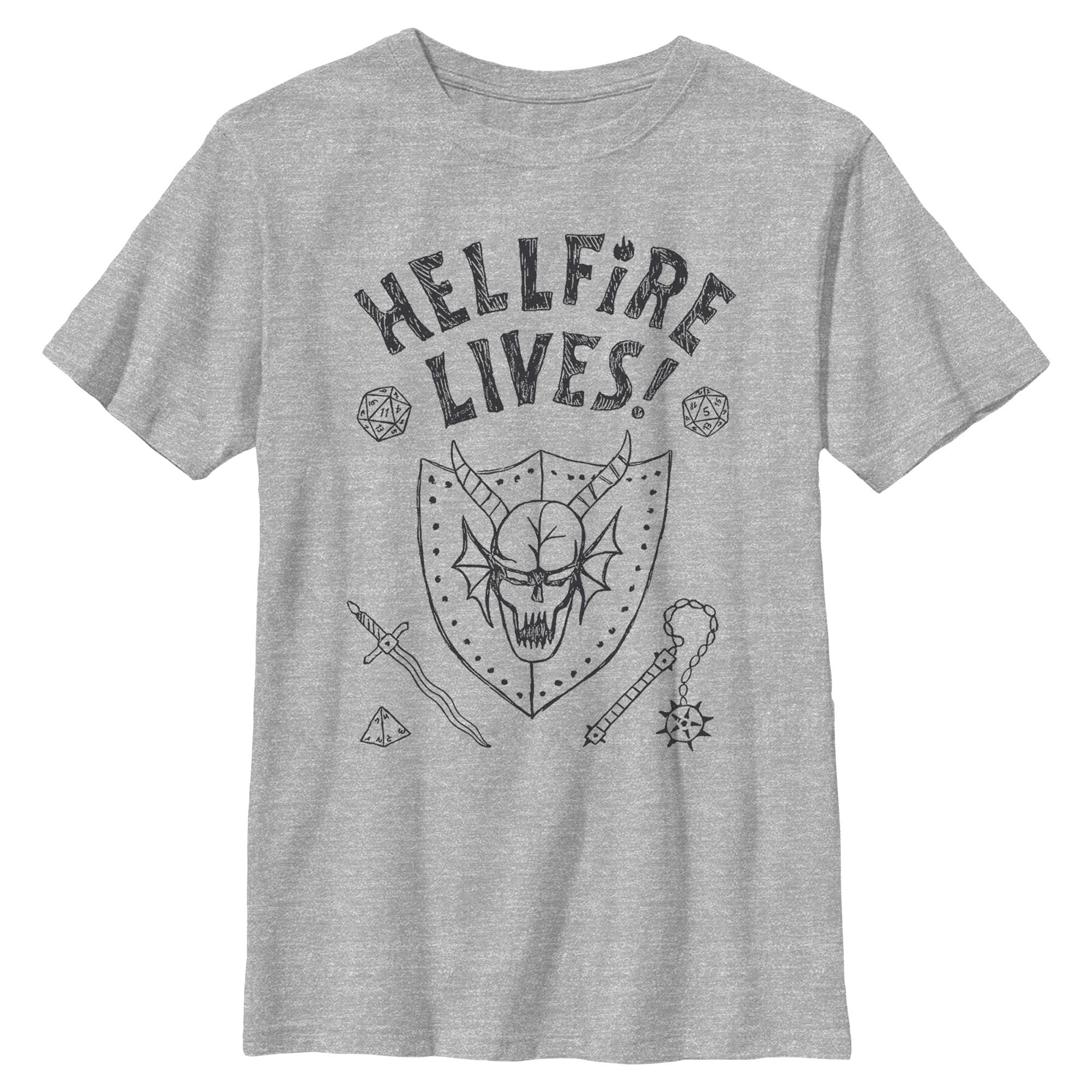 Boys Stranger Things Hellfire Lives T Shirt - Walmart.com
