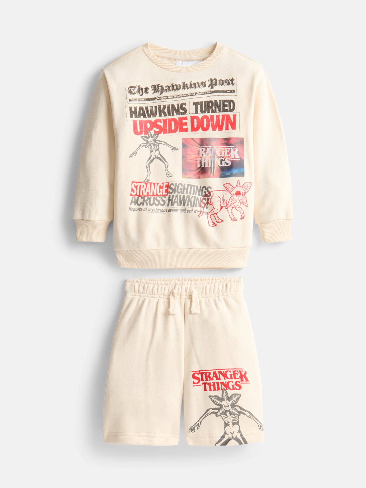 Boys Stranger Things Lenticular Crew Short Set, Sizes 4-16