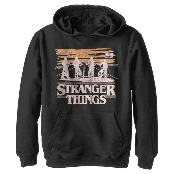 Boys Stranger Things Starry Bike Ride Lightweight Hoodie
