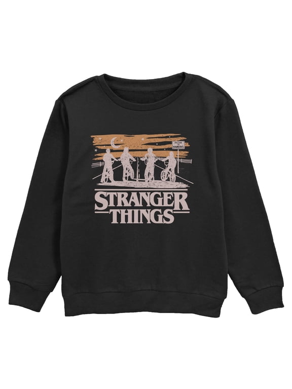 Boys Stranger Things Starry Bike Ride Sweatshirt