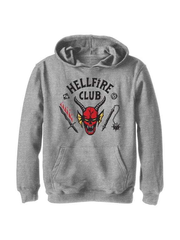 Boys Stranger Things Welcome to the Hellfire Club Lightweight Hoodie