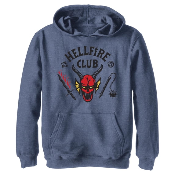 Boys Stranger Things Welcome to the Hellfire Club Lightweight Hoodie