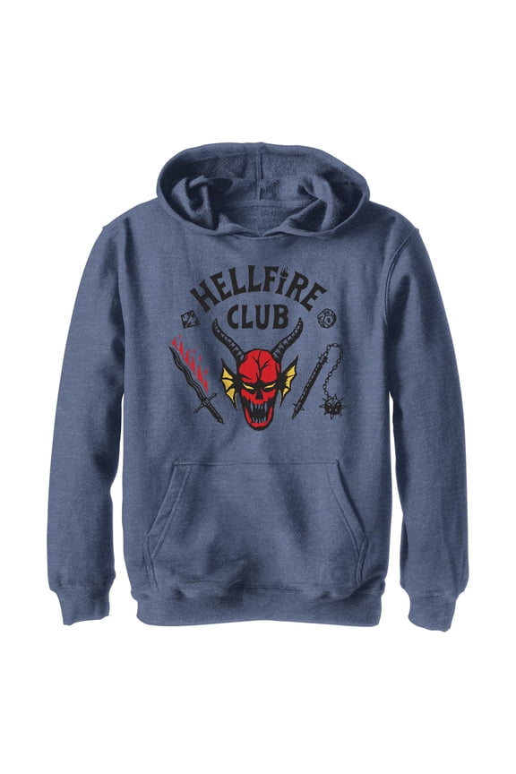 Boys Stranger Things Welcome to the Hellfire Club Lightweight Hoodie