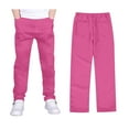 thumbnail image 1 of Boys Stretch Pull On Chino Pants Comfortable School Twill Trousers for Youth, 1 of 4