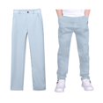 thumbnail image 1 of Boys Stretch Pull On Chino Pants Youth Twill School Trousers Comfortable Elastic Waist, 1 of 4