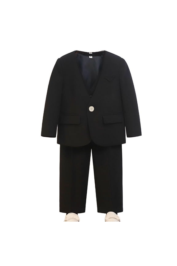 Boys Stylish Outfit Set for Formal Events Perfect for Wedding Party and Church Complete with Jacket and Pants