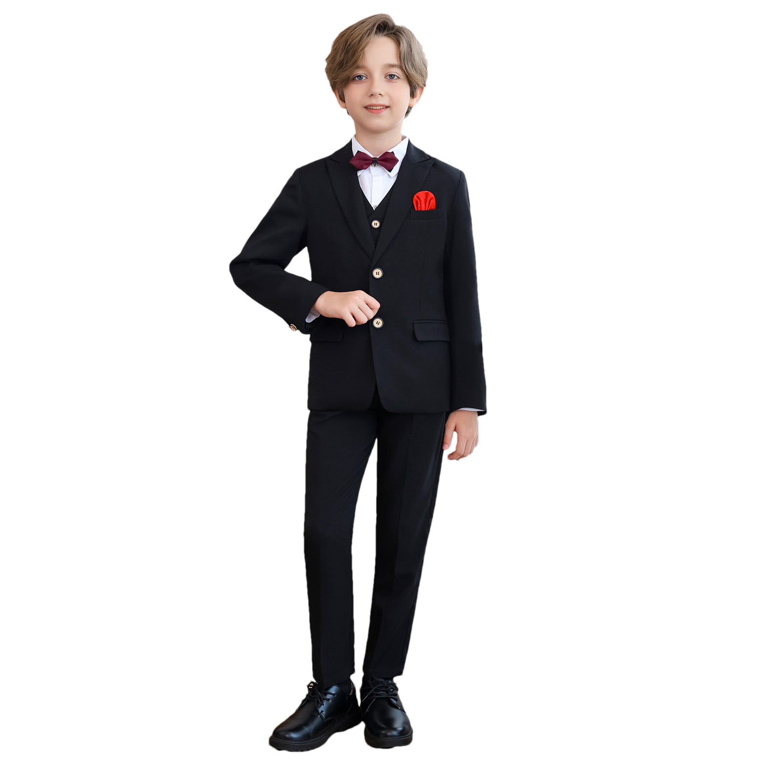 Boys Suit 6 Pieces Formal Suits for Boy Jacket Vest Pants for Kids Teen — free download