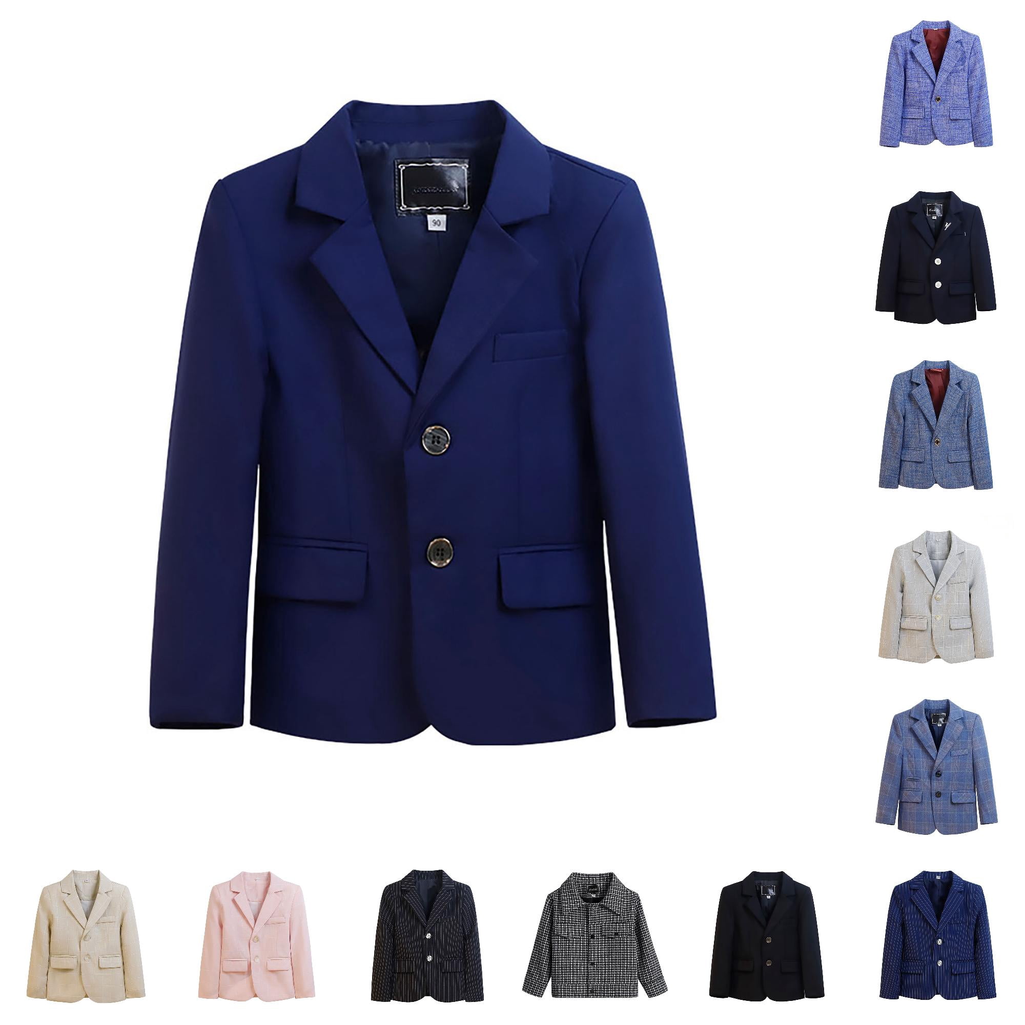 Kids Racing Jacket Boys Suit Blazer Jacket Casual Formal Outerwear for Kids Children 1 to ...