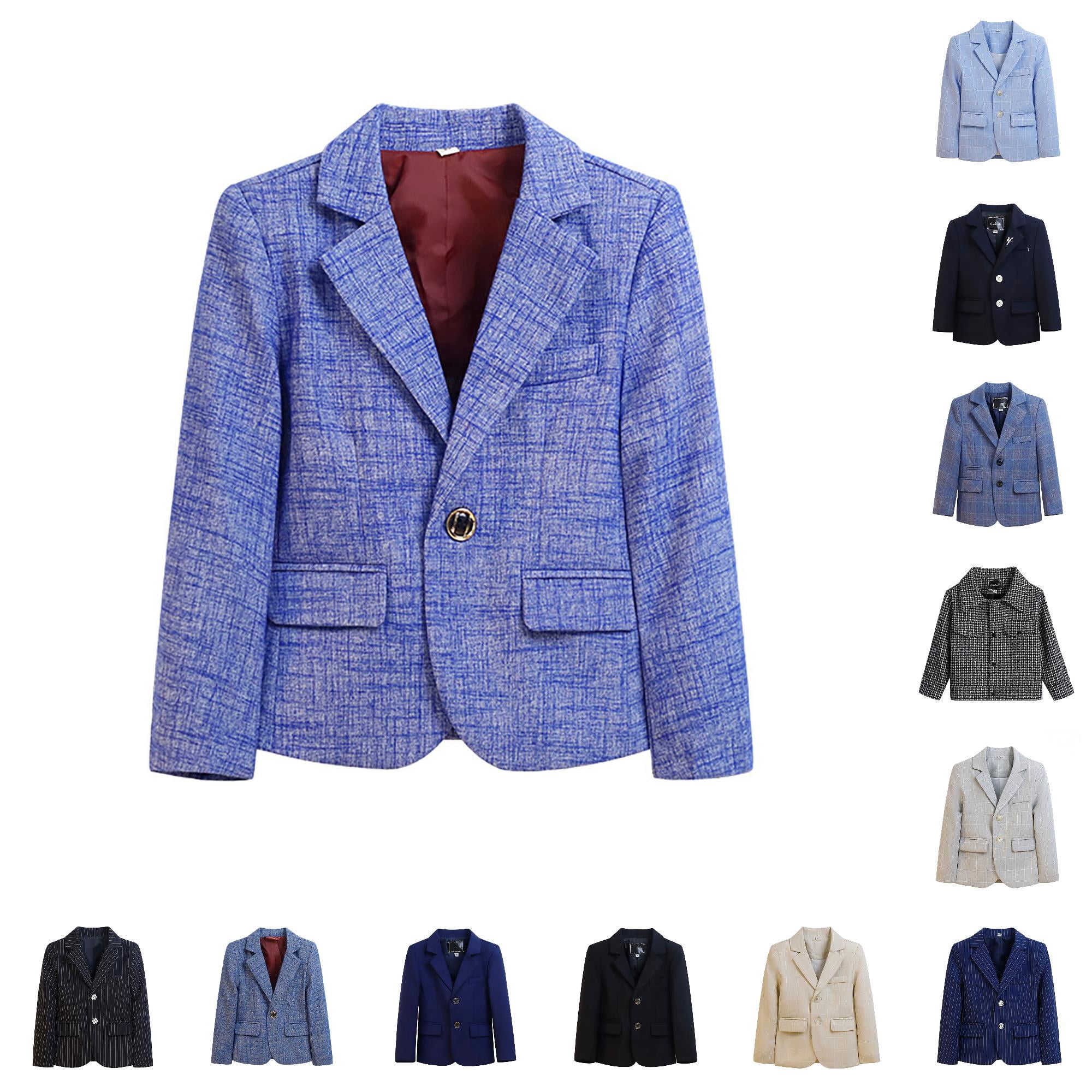 Kids Racing Jacket Boys Suit Blazer Jacket Casual Formal Outerwear for Kids Children 1 to ...