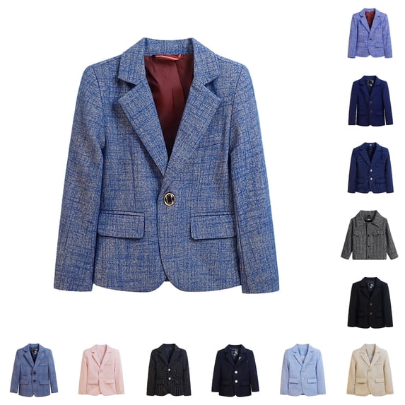 Kids Racing Jacket Boys Suit Blazer Jacket Casual Formal Outerwear for Kids Children 1 to ...