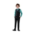thumbnail image 1 of Boys Suit, Boys' Formal 4pcs Suit Set Boys Formal Dresswear Vest Set, Toddler Boy Vest Set, 1 of 5