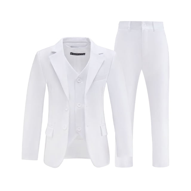 Boys Suit & Blazer Clothing Set 3 Pieces Tank Pants Long Sleeves Wedding Suit Sets