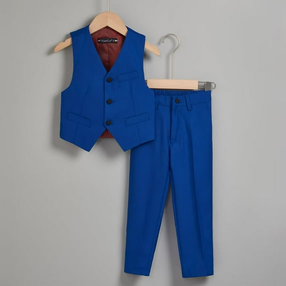 Boys' Suit Jacket Toddler Vest Pant Boys 2pcs for Wedding Party Boys Suit Jacket