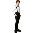 thumbnail image 1 of Boys Suit Kids Formal Wedding Tuxedo Dress Suits for Teen Boys Vest and Pants Set, 1 of 14