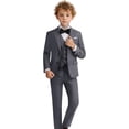 thumbnail image 1 of Boys Suit Set Formal Dress Shirt with BowTie Vest Pants Toddler Boy Tuxedo Suits, 1 of 13
