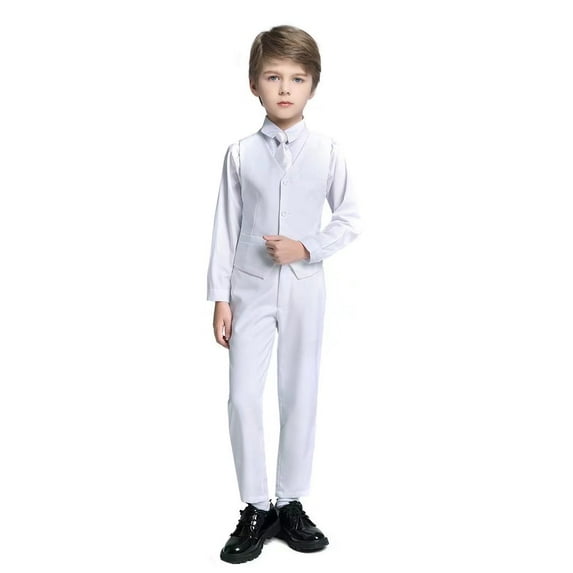 Boys Suit Size 3T Kids Suits for Toddler Boys Ring Bearer Suit Boys' Formal Suits White Easter Outfit Dress Clothes