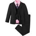 thumbnail image 1 of Boys Suit Slim Fit 5 Piece for Kids Toddler Suit Wedding Outfit for Teenage Boys Formal Tuxedo Set, 1 of 11