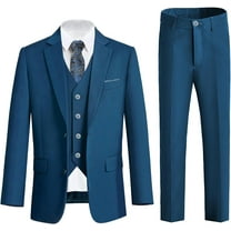Boys Suit, Toddler Kids Teenager Suits for Boys Formal Wear Ring Bearer Outfit Dress Clothes Slim Fit