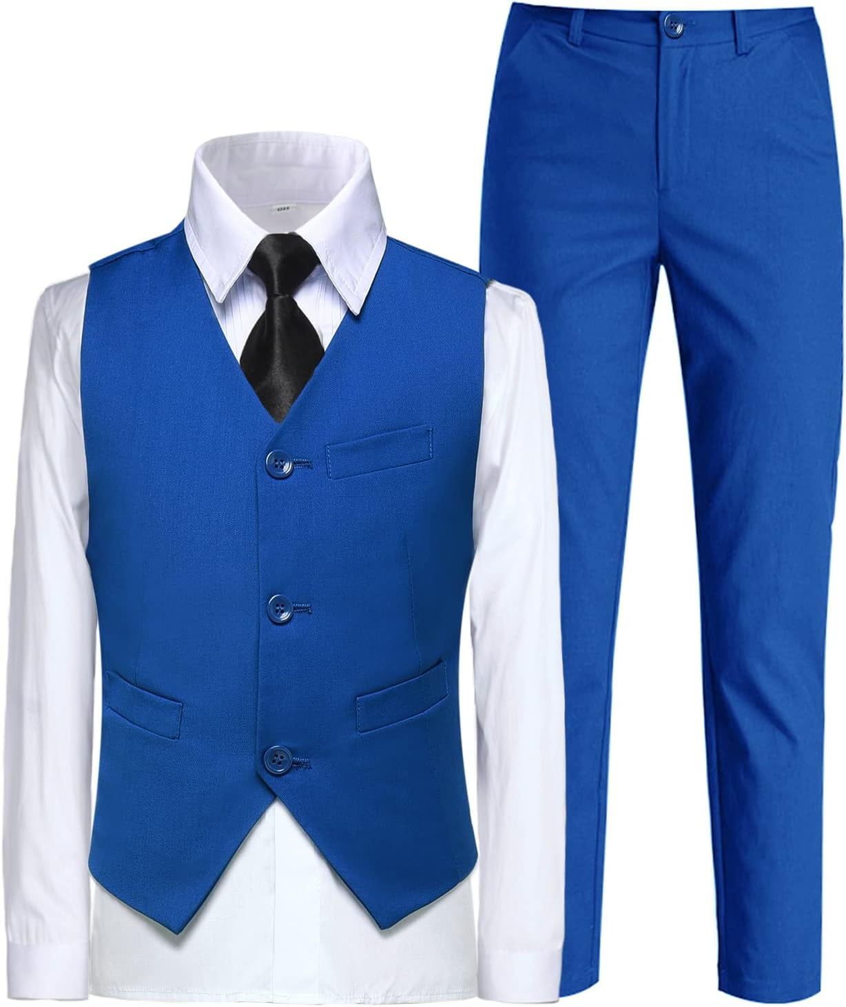 Boys Kids Sizes Tuxedo Suit Dark Navy Suit Perfect For Toddler Suit Wedding Attire Outfits With Pant main image 0