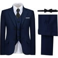 thumbnail image 1 of Boys' Suits Formal Tuxedo Slim Fit Boys Suit Set for Wedding Outfit Teen Boy Dress Clothes, 1 of 12