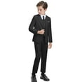 thumbnail image 1 of Boys' Suits Slim Fit 4 Pieces, Boys Formal Suit Set,Adjustable Waist, 1 of 5
