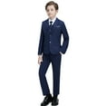 thumbnail image 1 of Boys' Suits Slim Fit 4 Pieces, Boys Formal Suit Set,Adjustable Waist, 1 of 5