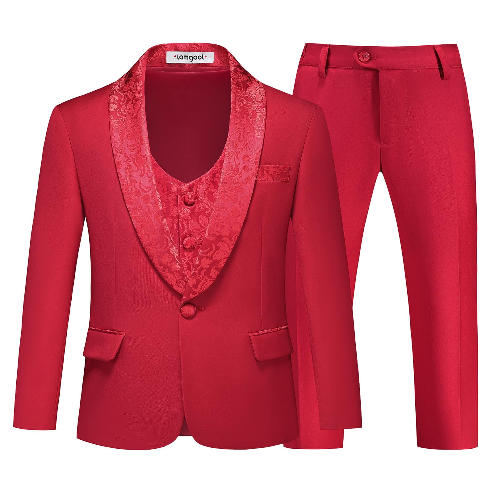 Boys Short Sleeve Tuxedo Set