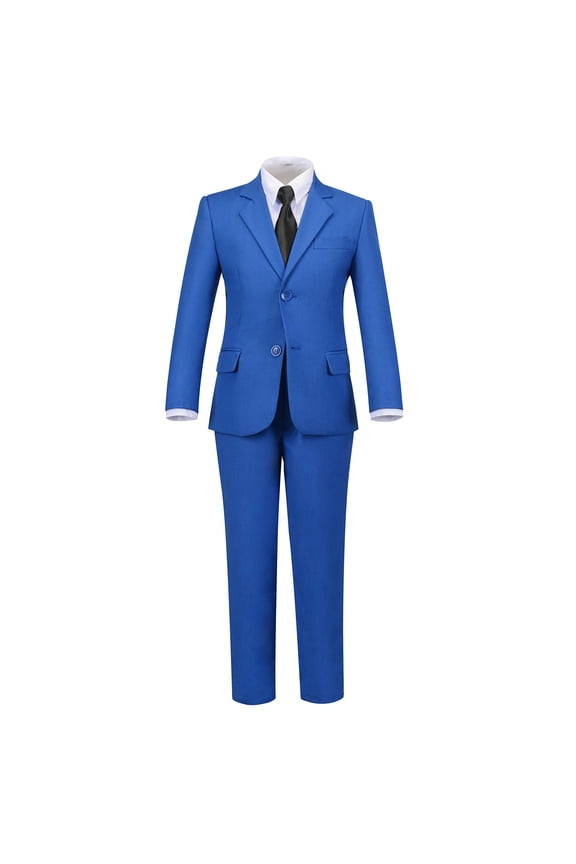 Boys Suits for Tuxedo Suit for Wedding Suit Set Formal Toddler Boy Outfit with Suit Jacket Vest Pants Collared Dress Shirt and Tie