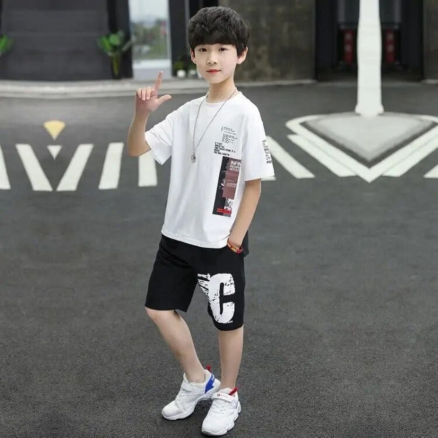 Boys Summer Fashion Cotton Short Suits 10 12 Years Boys