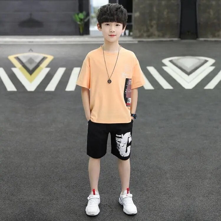 Boys Summer Fashion Cotton Short Suits 10 12 Years Boys