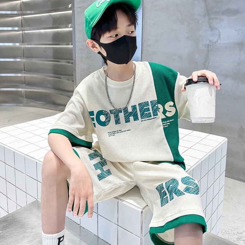 最も信頼できる Sleeve Short Fashion Summer Boys Sports New 2024 Suits Clothing