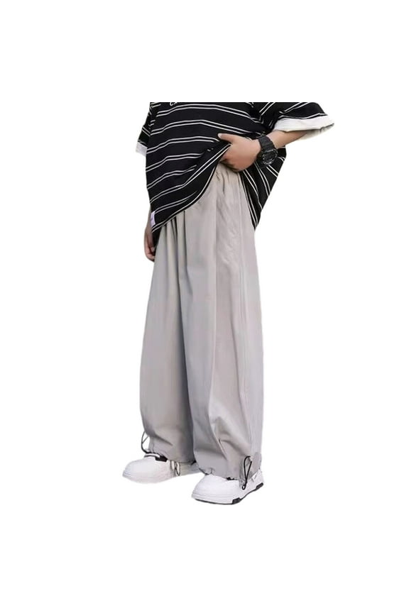 Boys Summer Pants Lightweight Breathable Loose Fit Casual Trousers For Kids Comfortable Elastic Waist