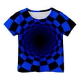 thumbnail image 1 of Boys Summer Shirts Size 7 3d Galaxy Print Short Sleeve Tee for Toddler Crew Neck Comfy T-Shirts To Big Kid Dark Blue,12-13 Years, 1 of 3