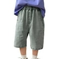 thumbnail image 1 of Boys Summer Shorts 12-14 Years Teen Boys' Hop Denim Shorts Loose Fit Baggy Jorts for Skateboarders and Active Kids Light Blue, 1 of 5