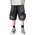 thumbnail image 1 of Boys Summer Shorts 5-6 Years Boys Jean Shorts Jorts for Boys Baggy Shorts Boys Jorts for Boys School Kids Twill Blue, 1 of 5