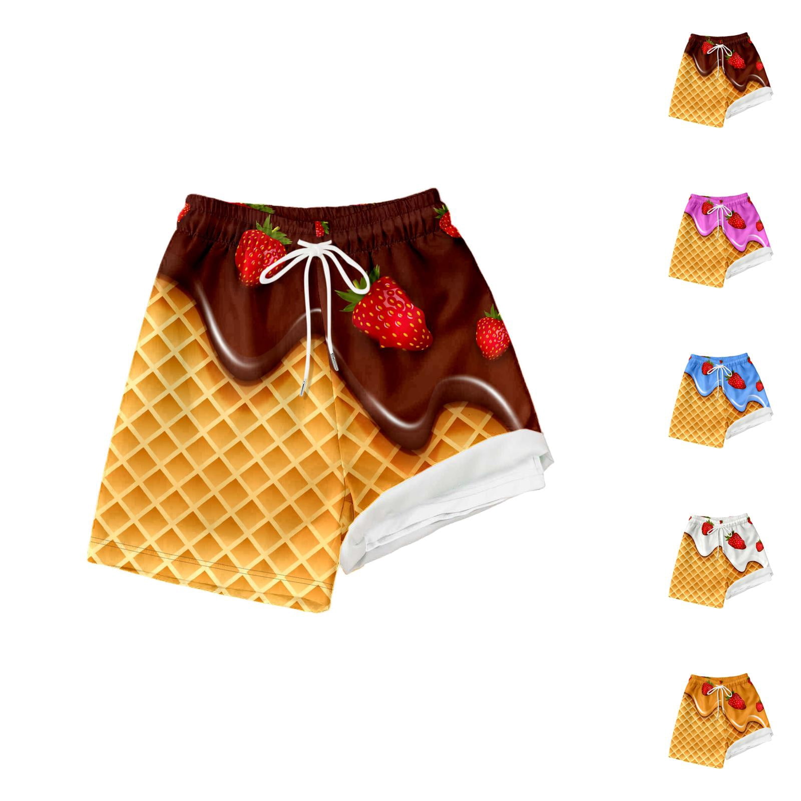 Boys Summer Shorts Outdoor Activities Elastic Waist Knee Length Shorts ...