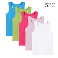 thumbnail image 1 of Boys Summer Tank Tops - Soft Cotton Crew Neck Sleeveless Racerback Tanks Undershirt, 5 Pack, Multicolor, 3 Years, 1 of 8
