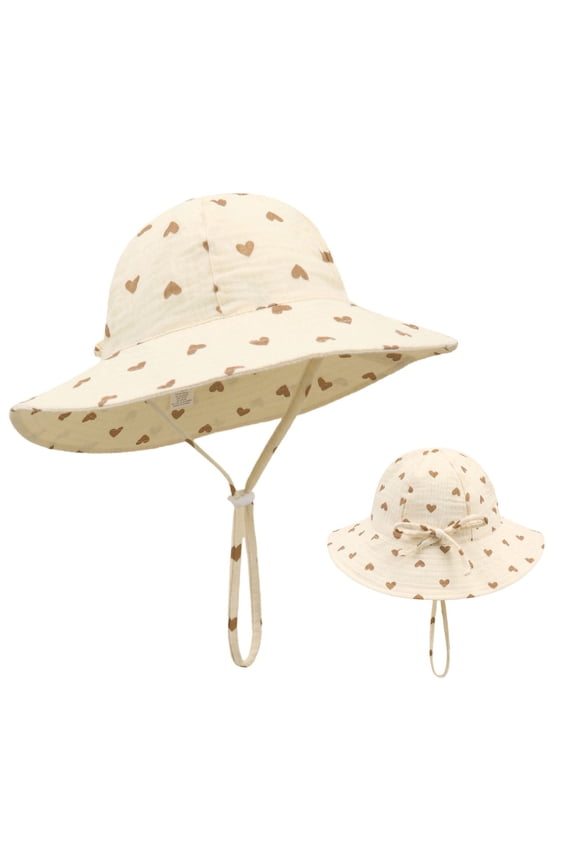 Boys Sun Hat Adjustable Baby Toddler Summer Fruit Print Cotton Breathable Bucket Hat Vacations Beach Sun Protection Hat Sun Hat for Baby BG2 1 Years-3 Years